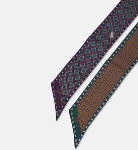 The Zeituna Le Jardin Du Chat Silk Geometric Rectangular Scarf, Packshot View