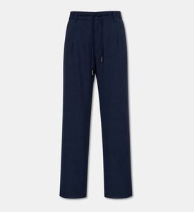 Tagliatore Wool Mid-rise Drawstring Trousers, Packshot View