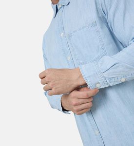 Washed Denim Button-down Shirt