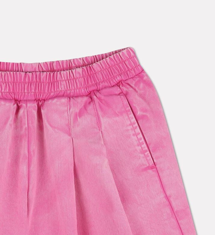 DKNY Elastic Waistband Slip Pockets Shorts, Pink, 4y, Packshot View