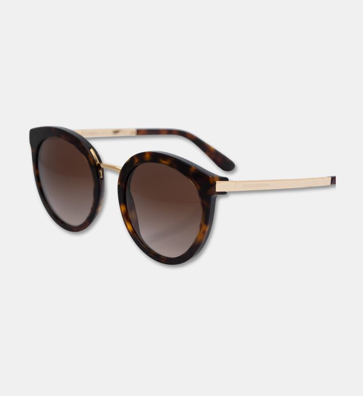Dolce & Gabbana Acetate Round Shape Sunglasses 52, Packshot View