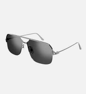 Semi Rimless Square Sunglasses 59