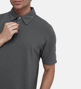 Cotton Ribbed Cuffs Polo Shirt Cotton Ribbed Cuffs Polo Shirt