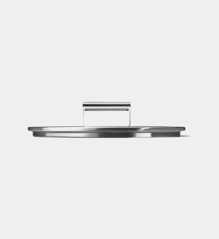 Tempered Glass Stainless Steel Rim Lid