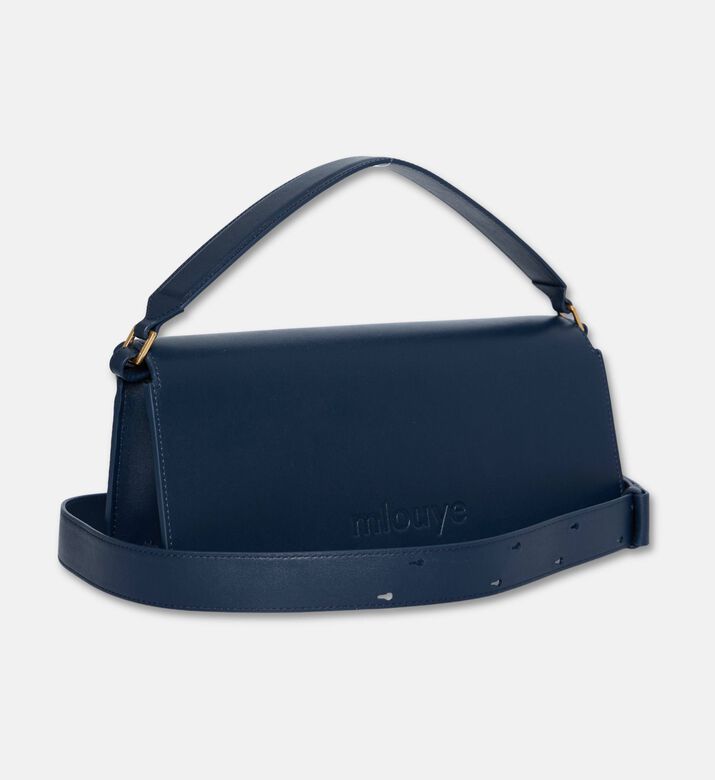 Mlouye Naomi Baguette Top Handle Bag, Navy, Packshot View