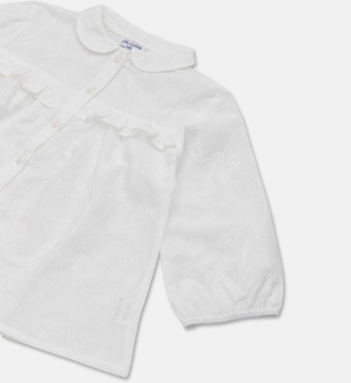 Jules & Juliette Paris Three-quarter-sleeve Peter Pancollar Blouse, Packshot View