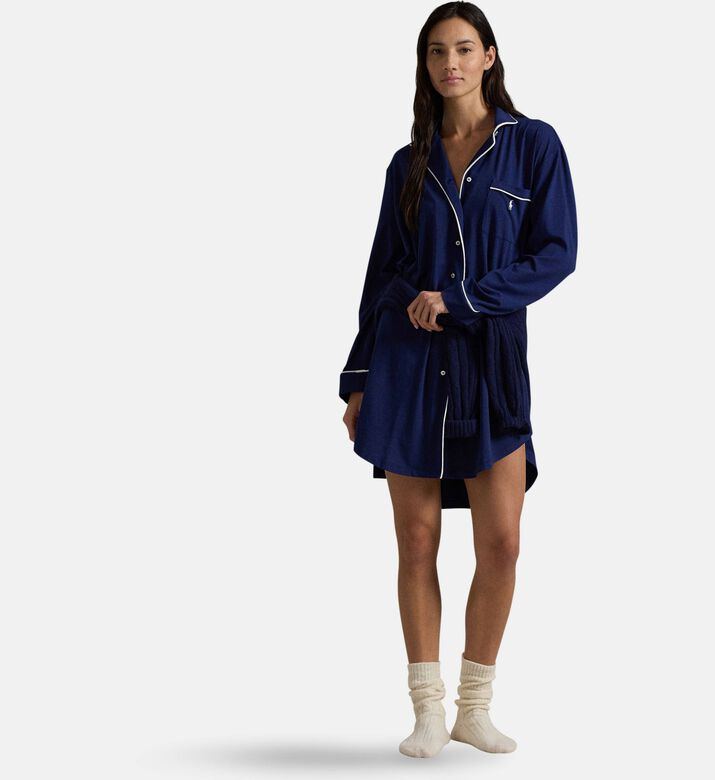 Polo by Ralph Lauren Sleepshirt, Dark-blue, L, Model View