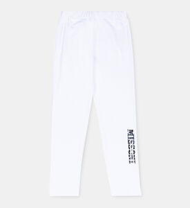 Cotton Logo Straight Legs Jogger