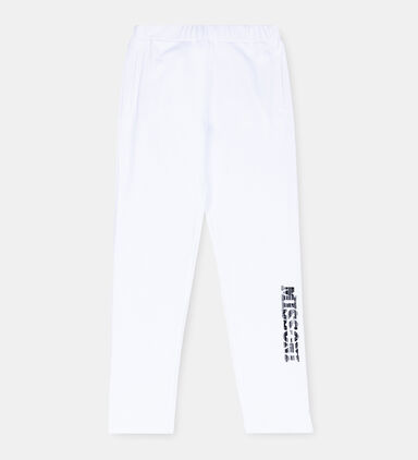 Cotton Logo Straight Legs Jogger