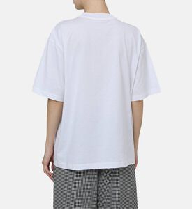 تيشيرت بأكمام قصيرة بقصة مربعة