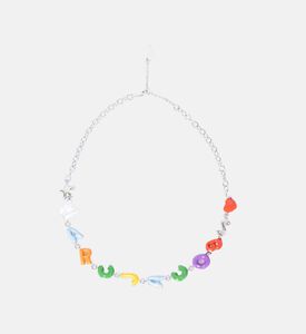 Enamel Letter Charm Necklace Enamel Letter Charm Necklace