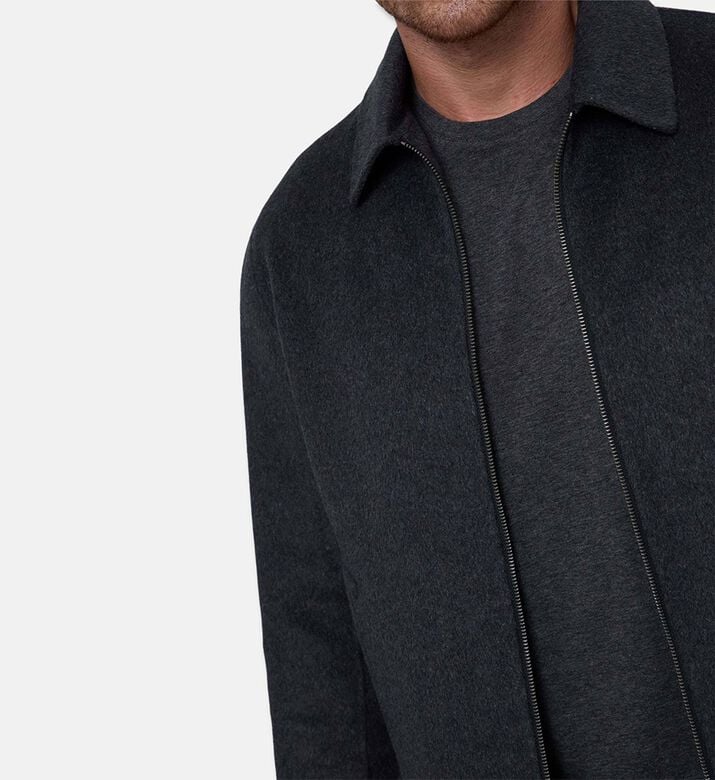 Vince Zip Fastening Long-sleeve Jacket, Model View