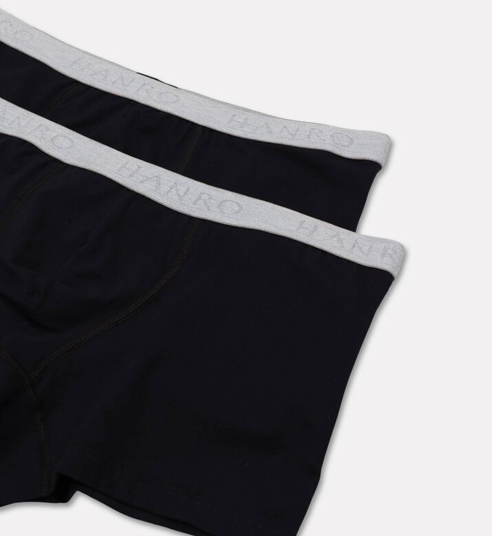 Hanro Cotton Essentials Brief 2-pack, Black, L, Packshot View
