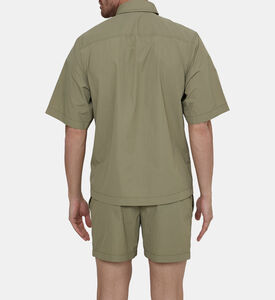 قميص قطن بشعار سي كي بصف أزرار