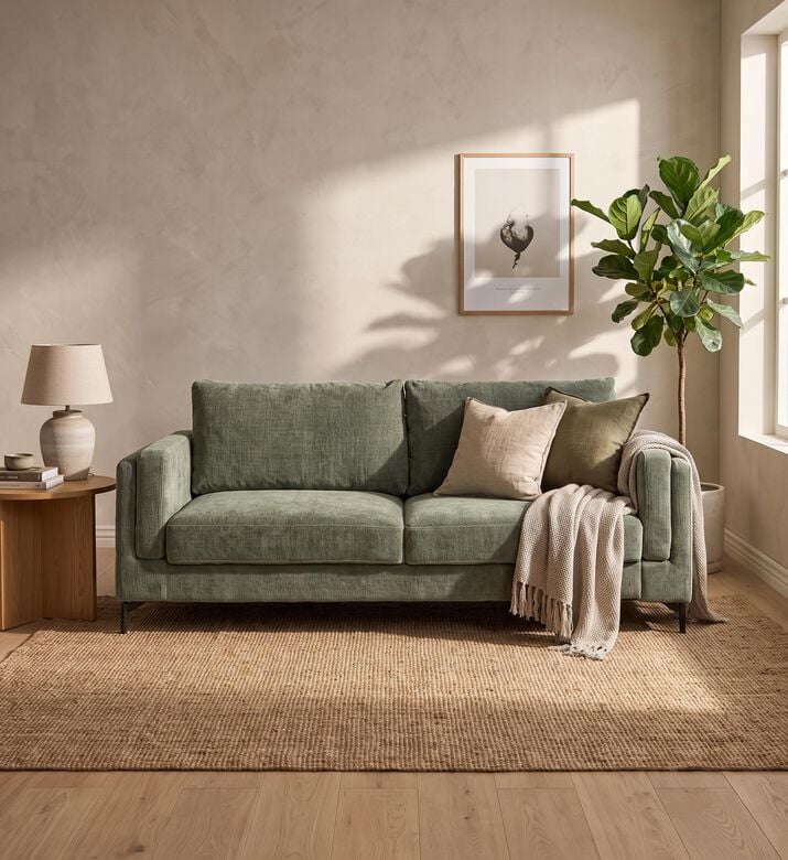 Vilmers Classic Two-seater Sofa, Green, Packshot View