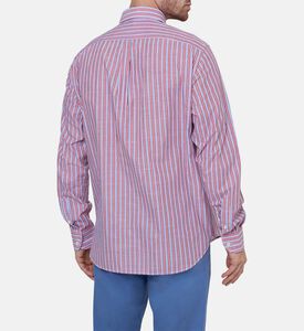 Cotton-blend Alternating Stripes Shirt