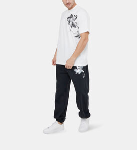 بنطال رياضي Gfx قطن بطبعة جرافيك