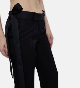 The Attico Side-drape Tailored Trousers, Model View