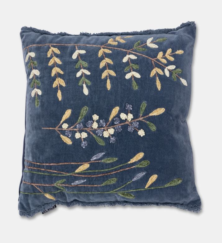 Home Deco and More Azalea Embroidered Filled Cushion, Packshot View