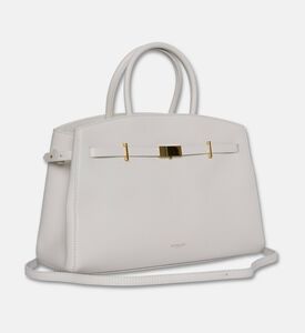 Demellier The Midi Hudson Crossbody Bag, Beige, Packshot View