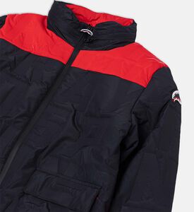 Spray Down Quilted Color-block Jacket