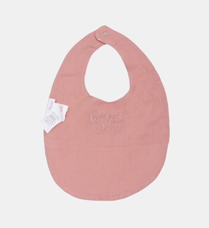 Baby Girl Toile De Jouy Bib Baby Girl Toile De Jouy Bib