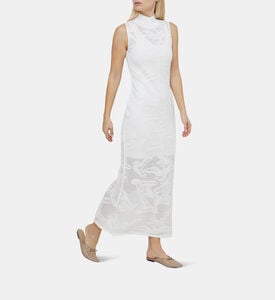 Sheer Jacquard Midi Gown Sheer Jacquard Midi Gown