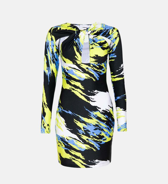 Twisted Cut-out Jersey Dress