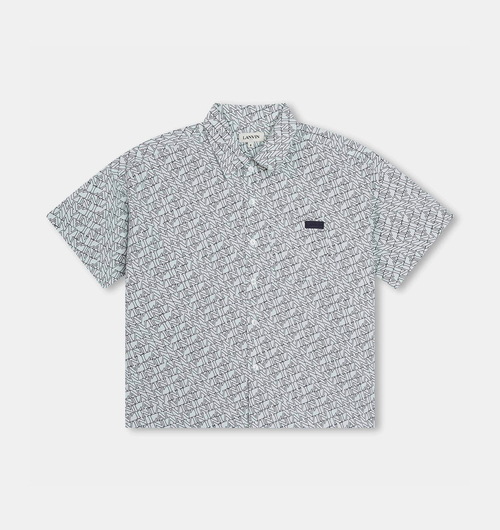Cotton All-over Logo Poplin Shirt