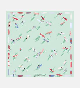 Longchamp Scarf Autres Lignes50x50, Light-green, Packshot View