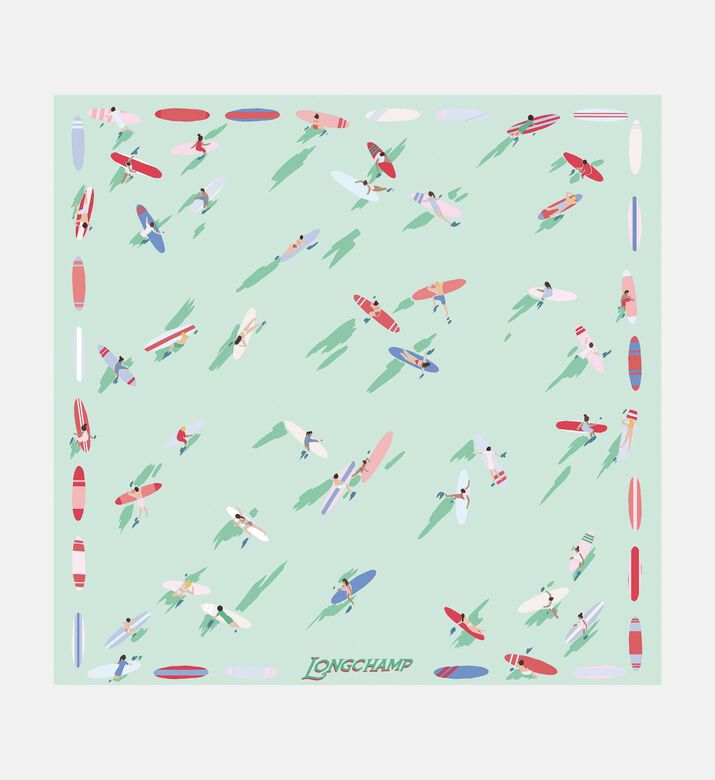 Longchamp Scarf Autres Lignes50x50, Light-green, Packshot View