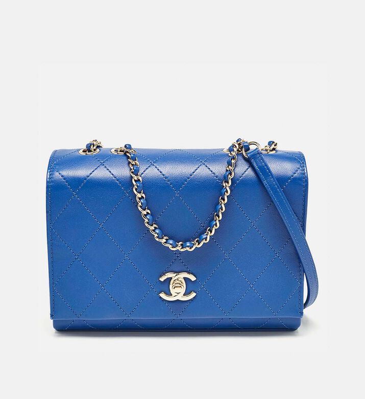 Chanel Stitched Leather Large Single Flap Bag Preowned