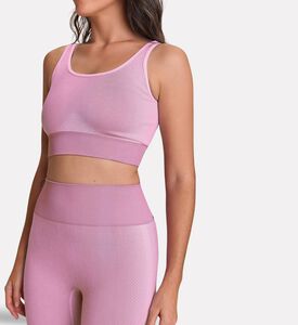 LIVE! Gradient Seamless Knit Top, Pink, L, Model View