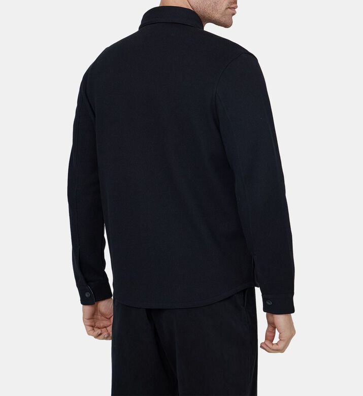 Cotton Flap Pockets Shirt Jacket