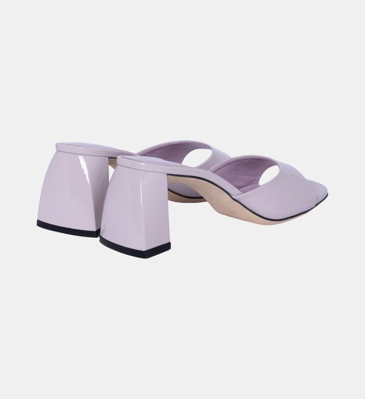 Romy Leather Square Toe Mules