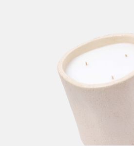 شمعة معطرة كبيرة بتصميم متموج