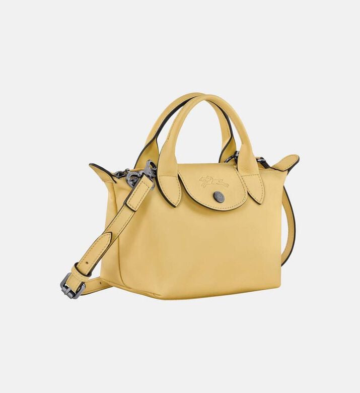 Longchamp Le Pliage Xtra Cowhide Leather Handbag, Beige, Packshot View