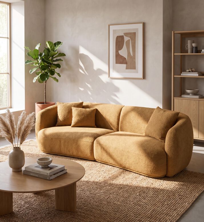 Home Deco and More Wales Four Seater Sofa 2-piece Set, Packshot View