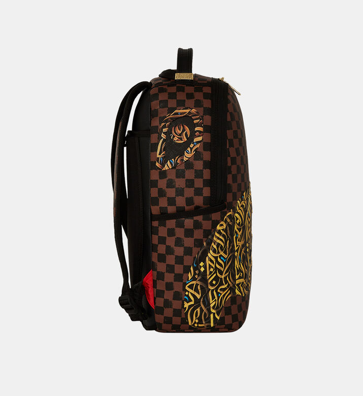 حقيبة ظهر بطبعة بسحاب أمامي