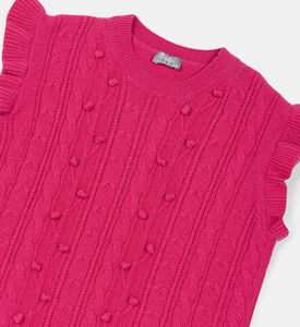 جيليه من التريكو المحبوك للفتيات الصغيرات