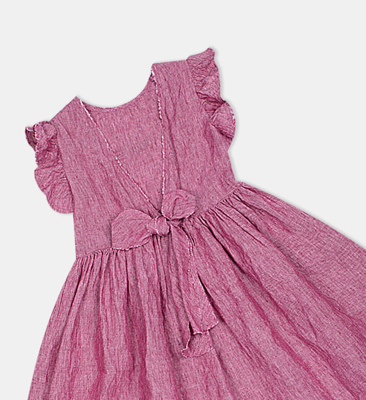 فستان كتان للبنات الصغيرات واسع فستان كتان للبنات الصغيرات واسع