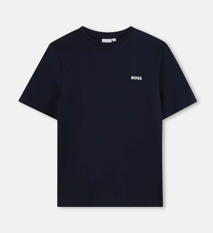 Cotton Crewneck Logo T-shirt