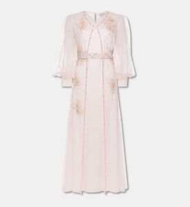 Suzy Matar Embellished Organza Gown, Pink, S, Packshot View