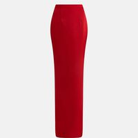 Satin High Leg Maxi Skirt