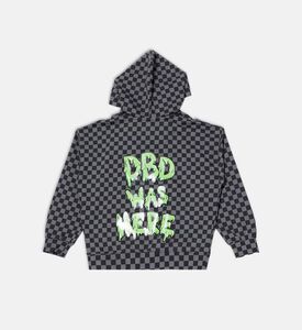 Dbd Was Here Check Print Hoodie