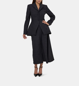 Single Breasted Jacquard Jacket