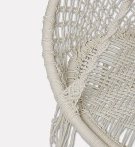Home Deco and More Porto Cotton Cord Swing Chair, Packshot View