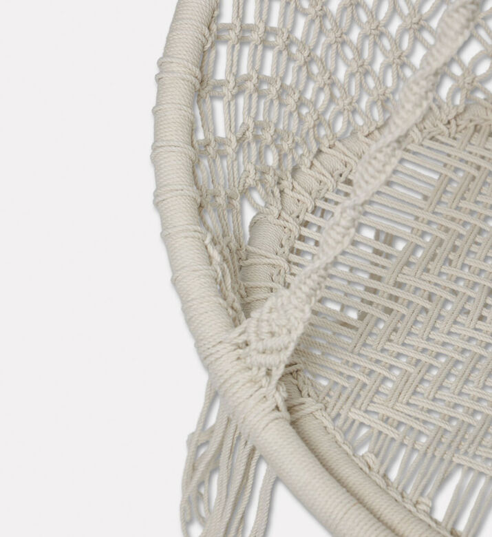Home Deco and More Porto Cotton Cord Swing Chair, Packshot View