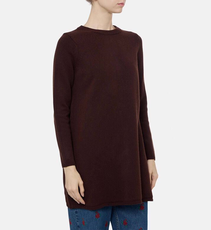 Ba and Sh Zip Fastening Long-sleeve Mini Dress, Model View