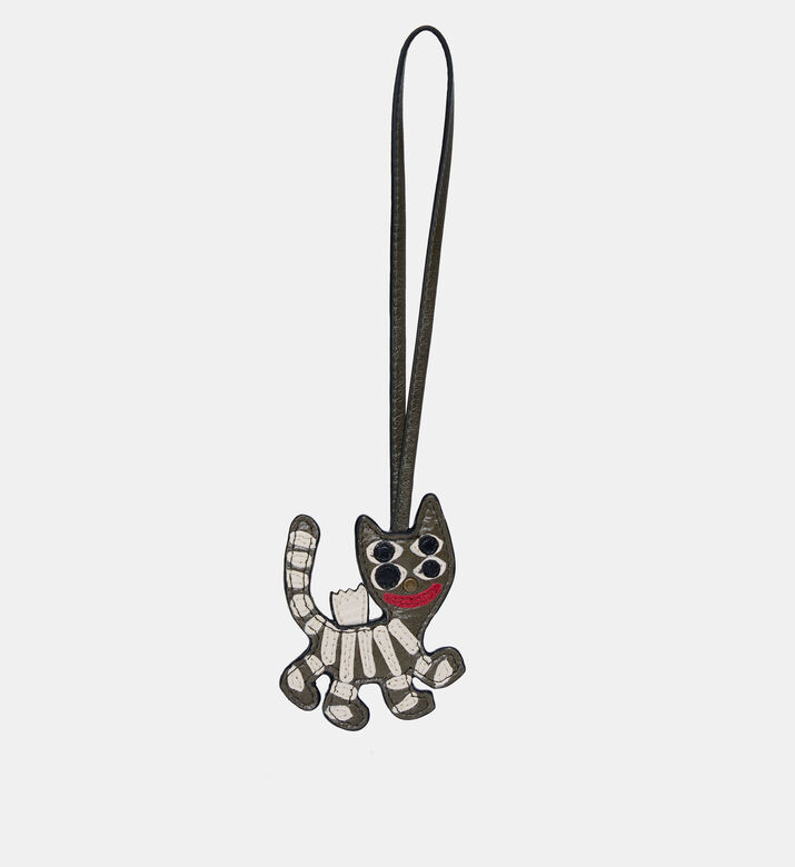 Tiger Leather Keyring